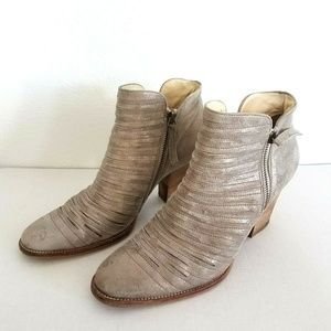 Paul Green Malibu Sliced Zip Bootie UK 6.5 US 9 Gray